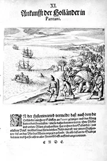 Invasion by Vice Admiral Sebold, 1606. Artist: Theodore de Bry Invasion by Vice Admiral Sebold, 1606. Artist: Theodore de Bry