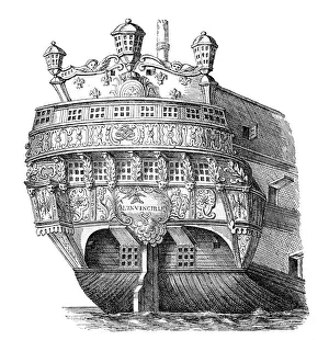 Monochrome Naval Images Prints: The Invincible, 1885