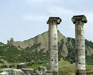 Ionic columns, Temple of Artemis, Sardis Print