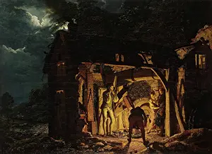 Prints of Iron Forge Viewed from Without, 1773 Joseph Wright Prints: Iron Forge Viewed from Without Print, 1773