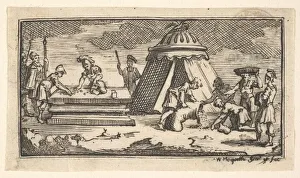 Roman Military Punishments: Issued Barley Instead of Wheat Print, 1725