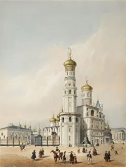The Ivan the Great Bell Tower, First quarter of 19th century. Artist: Arnout, Louis Jules (1814-1868) The Ivan the Great Bell Tower, First quarter of 19th century. Artist: Arnout, Louis Jules (1814-1868)