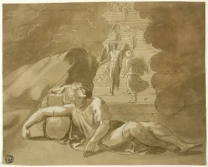 Old Testament Bible Scene Prints: Jacob's Dream, n.d. Creator: Unknown