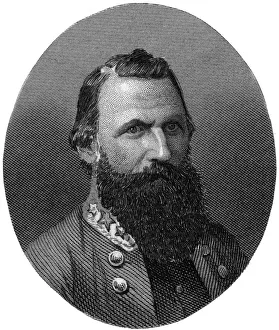 James Ewell Brown Stuart, Confederate general, 1862-1867.Artist: J Rogers James Ewell Brown Stuart, Confederate general, 1862-1867.Artist: J Rogers
