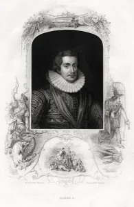 James I, King of England and Scotland, 1860. Artist: WJ Edwards James I, King of England and Scotland, 1860. Artist: WJ Edwards