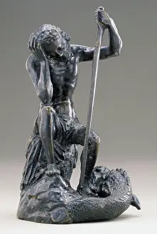Mythical Beast Prints: Jason Resting after Slaying the Dragon Print, early 20th century