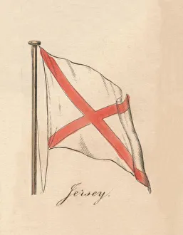 Jersey Flag Prints: Jersey, 1838