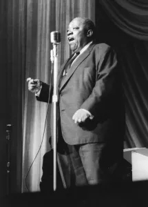 Jimmy Rushing with the Basie Band, London, 1963. Creator: Brian Foskett Jimmy Rushing with the Basie Band, London, 1963. Creator: Brian Foskett