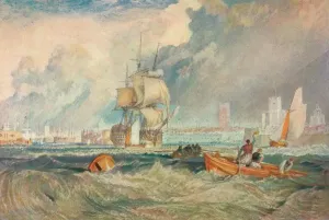 English Coastal Scene Prints: Portsmouth, c1824-5, (1905). Artist: JMW Turner