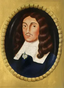 Print of John Milton, a portrait of the English writer and poet