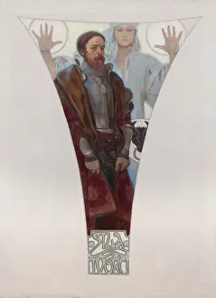 John of Pernstein, 1911. Artist: Mucha, Alfons Marie (1860-1939) John of Pernstein, 1911. Artist: Mucha, Alfons Marie (1860-1939)