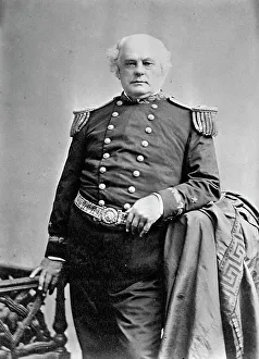 Print of John Rodgers, a 19th-century U.S. Navy Commodore