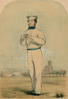 Lords Cricket Ground London Prints: John Wisden, c1850s. Creator: Unknown