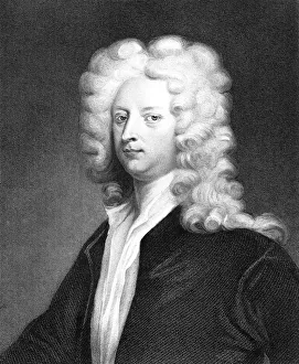 Joseph Addison, English politician and writer.Artist: J Thornson Joseph Addison, English politician and writer.Artist: J Thornson