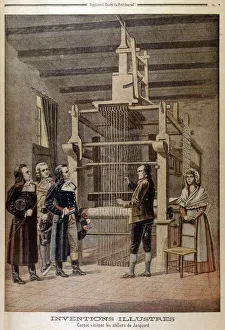 Joseph Marie Jacquard, showing his loom to Lazare Carnot, Lyon, France, 1801 (1901) Joseph Marie Jacquard, showing his loom to Lazare Carnot, Lyon, France, 1801 (1901)