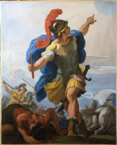 Carlo Maratta's Print of Joshua Commanding the Sun to Stand Still