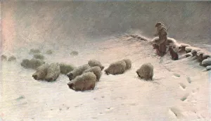 Colour Print of A Joyless Winter Day, c1883