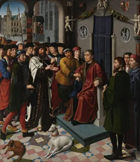 Early Netherlandish Painting Prints: The Judgment of Cambyses (left panel), 1498. Artist: David, Gerard (ca. 1460-1523)