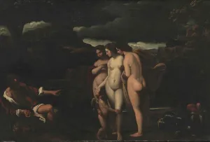 Athena Goddess Prints: The Judgment of Paris, 1601-1700. Creator: Unknown