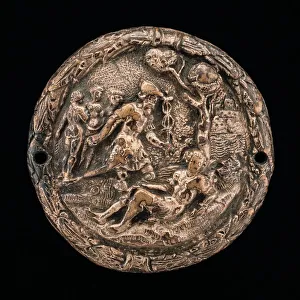 Sixteenth Century Sculpture Prints: The Judgment of Paris, 16th century. Creator: Unknown