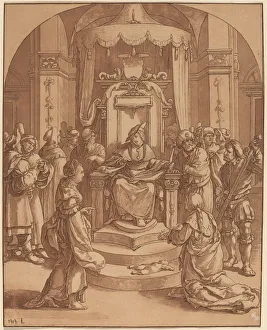 The Judgment of Solomon, 1782. Creator: Cornelis Brouwer The Judgment of Solomon, 1782. Creator: Cornelis Brouwer