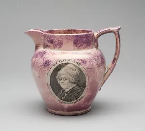 Benjamin Franklin Jug Print, c. 1825, Staffordshire England