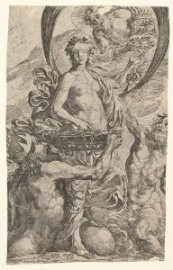 Jupiter, Pluto and Neptune Offering their Riches to Fortune, 1624 Jupiter, Pluto and Neptune Offering their Riches to Fortune, 1624