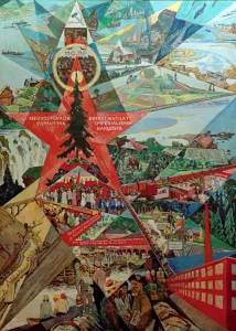 Prints of Karelia and Murmansk (agitation panel), 1926. Found in the Collection of Staatliche Museen, Berlin Related Prints: Karelia and Murmansk Agitation Panel Print, 1926