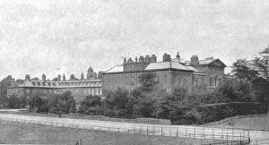 Prints of Kensington Palace at the time of Victoria, (1901). View of Kensington Palace in London during the reign of Queen Victoria (1837-1901) Palace Prints: Heritage Images Print: Kensington Palace, London (1901)