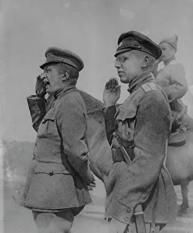 American History Photographs Prints: Kerensky exhorting a regiment, between c1915 and c1920. Creator: Bain News Service