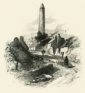 Cassell Petter Galpin Engravings Prints: Killala, c1870