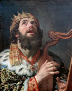 King David Playing the Harp, 1622. Artist: Honthorst, Gerrit, van (1590-1656) King David Playing the Harp, 1622. Artist: Honthorst, Gerrit, van (1590-1656)