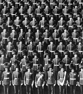 Grenadier Guards Prints: The King and his guards, 1935