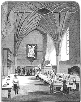 Heritage Images Print: The Kitchen at Burghley, 1844