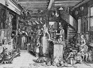 Kitchen Interior Design Concept Prints: A Kitchen Scene. n. d. Creator: Unknown