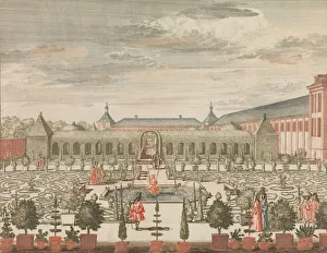 De Koninginne Tuin met t Groene Kabinet , en de Oranjerie De Koninginne Tuin met t Groene Kabinet , en de Oranjerie