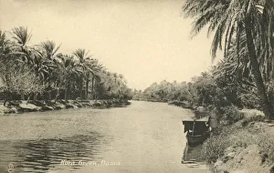 Prints of Kora Creek, Basra, c1918-c1939. From an album of postcards Images Dated 2019 February: Kora Creek, Basra Print, c1918-c1939