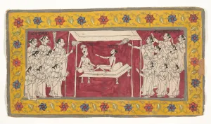 The Met Collection Prints: Krishna with an Ascetic, ca. 1850. Creator: Unknown