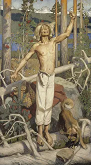 Kullervos Curse. Artist: Gallen-Kallela, Akseli (1865-1931) Kullervos Curse. Artist: Gallen-Kallela, Akseli (1865-1931)