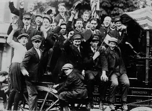 American Labor History Prints: L strike - Boston, between c1910 and c1915. Creator: Bain News Service