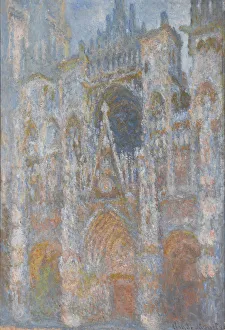 La cathedrale de Rouen. Le portail, soleil matinal (The Rouen Cathedral. The portal La cathedrale de Rouen. Le portail, soleil matinal (The Rouen Cathedral. The portal