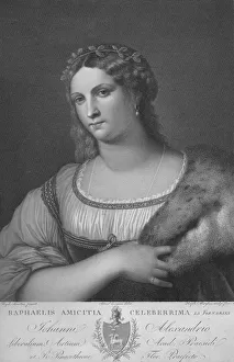 La Fornarina, c1814. Creator: Raphael Morghen La Fornarina, c1814. Creator: Raphael Morghen