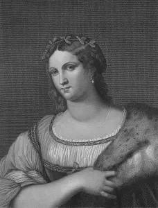 La Fornarina, early 19th century. Creator: Samuele Levi Polacco La Fornarina, early 19th century. Creator: Samuele Levi Polacco