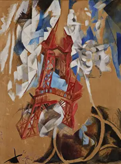 Eiffel Tower Art Prints: La Tour Eiffel (The Eiffel Tower). Creator: Delaunay, Robert (1885-1941)