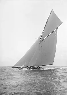 The Lady Anne sailing close-hauled, 1912. Creator: Kirk & Sons of Cowes The Lady Anne sailing close-hauled, 1912. Creator: Kirk & Sons of Cowes