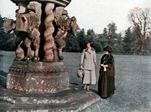 Lady Elizabeth Bowes-Lyon and the Countess of Strathmore, Glamis Castle, Scotland, 1923 Lady Elizabeth Bowes-Lyon and the Countess of Strathmore, Glamis Castle, Scotland, 1923
