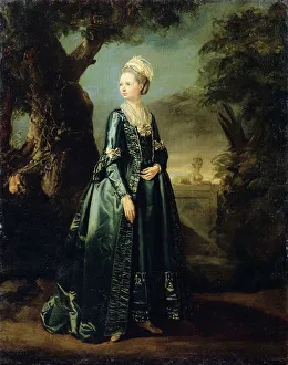 Lady in a Garden (Portrait of Grand Duchess Natalia), c1773-c1776. Artist: Pierre Etienne Falconet Lady in a Garden (Portrait of Grand Duchess Natalia), c1773-c1776. Artist: Pierre Etienne Falconet