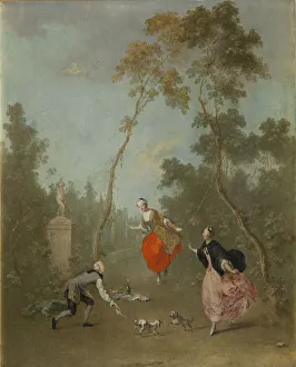 National Gallery Prague Images Prints: Lady on a swing