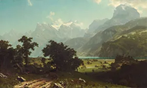 Lake Lucerne, 1858. Creator: Albert Bierstadt Lake Lucerne, 1858. Creator: Albert Bierstadt