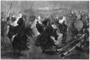 Lama dance at Jummoo, performed before the Prince of Wales, 1876 Lama dance at Jummoo, performed before the Prince of Wales, 1876